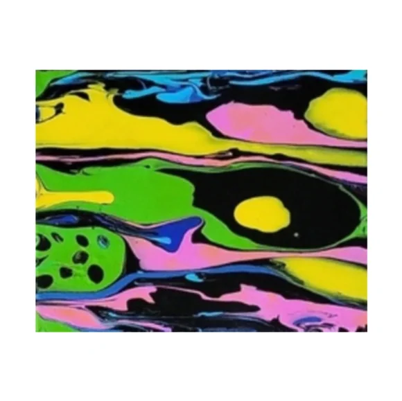 Hand Crafted Abstract Design 8x10 Inches Canvas Painting - Picture 3 of 4